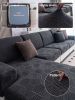 1 Pc Sofa Hat All Season Universal Solid Color Simple Sofa Cover, Anti Cat Scratch and Anti Slip Elastic Sleeve
