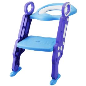 Potty Training Toilet Seat with Steps Stool Ladder For Children Baby Splash Guard Foldable Toilet Trainer Chair Height Adjustable