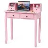 Removable Floating Organizer 2-Tier Mission Home Computer Vanity Desk