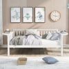 Full size Daybed, Wood Slat Support, White