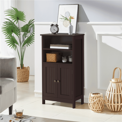 Five-layer solid wood bathroom floor cabinets; storage racks.