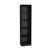 Black 3 Piece Living Room Set with 3 Bookcases
