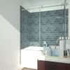 58-60" W x 60" H Frameless Sliding Bathtub Door, Tub Shower Door, Bathtub Glass Door, Bathtub Shower Door, 1/4" (6mm) Certified Clear Tempered Glass