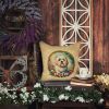 Coton De Tulear and Flowers Throw Pillow Machine Washable, Indoor Outdoor Decorative Pillow for Couch, Bed or Patio, 14Hx14W