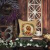 English Cocker Spaniel and Flowers Throw Pillow Machine Washable, Indoor Outdoor Decorative Pillow for Couch, Bed or Patio, 14Hx14W