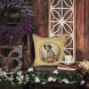 Dalmatian and Flowers Throw Pillow Machine Washable, Indoor Outdoor Decorative Pillow for Couch, Bed or Patio, 14Hx14W