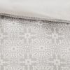 4 Piece Embroidered Cotton Reversible Duvet Cover Set