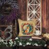 Corgi and Flowers Throw Pillow Machine Washable, Indoor Outdoor Decorative Pillow for Couch, Bed or Patio, 14Hx14W