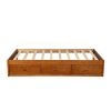 Orisfur. Twin Size Platform Storage Bed with 3 Drawers RT