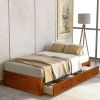 Orisfur. Twin Size Platform Storage Bed with 3 Drawers RT