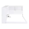 Wood Twin Size Daybed with Storage Cabinets and USB Ports, White(not sold separately)