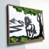 Horse Moss Metal Wall Art