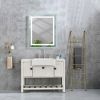 40x30 Inch LED Bathroom Mirror with Frontlit and Backlit, Wall Mounted Vanity Mirror with Smart Touch Button, Anti-Fog, Memory Function, 3 Colors