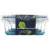 3 Glass Nestable Food Storage Containers - Navy