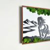Horse Moss Metal Wall Art