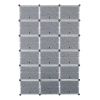 12-Tier Portable 72 Pair Shoe Rack Organizer 36 Grids Tower Shelf Storage Cabinet Stand Expandable for Heels, Boots, Slippers, Black
