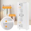 Storage Cabinet with Two Doors for Bathroom, Office, Adjustable Shelf, MDF Board, White (Old Sku:WF302824AAK)