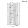Storage Cabinet with Two Doors for Bathroom, Office, Adjustable Shelf, MDF Board, Brown (Old Sku:WF302824AAD)