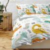 3Pcs Dinosaur Twin soft Duvet Cover set for Comforter bedding Cover for Kid Gift