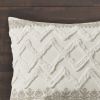 3 Piece Cotton Duvet Cover Set with Chenille Tufting