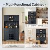 Coffee Bar Cabinet Kitchen Cabinet with Storage, Farmhouse Wine Cabinet with Drawers shelves and cabinets