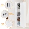 Storage Cabinet with Two Doors for Bathroom, Office, Adjustable Shelf, MDF Board, White (Old Sku:WF302824AAK)