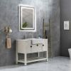 40x30 Inch LED Bathroom Mirror with Frontlit and Backlit, Wall Mounted Vanity Mirror with Smart Touch Button, Anti-Fog, Memory Function, 3 Colors