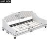 Modern Luxury Tufted Button Daybed,Twin,Beige