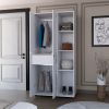 White 1-Drawer Armoire Closet