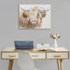 Hand Embellished Highland Bull Canvas Wall Art