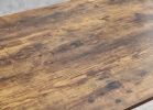 Rectangle MDF Dining Table, Printed Walnut Table Top and Black Metal Base