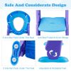 Potty Training Toilet Seat with Steps Stool Ladder For Children Baby Splash Guard Foldable Toilet Trainer Chair Height Adjustable