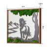 Horse Moss Metal Wall Art