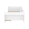 Twin Size Daybed with Shelves, Drawers and Built-In Charging Station