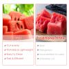 5Pcs 2 in 1 Watermelon Cutter Slicer Fork Stainless Steel Dual Head Watermelon Fruit Cutting Fork Knife For Summer Family Gathering Friend Party Campi