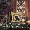 Giant Schnauzer and Flowers Throw Pillow Machine Washable, Indoor Outdoor Decorative Pillow for Couch, Bed or Patio, 14Hx14W