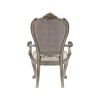Beige and Antique Platinum Tufted Side Chair (Set of 2)