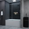 58-60" W x 60" H Frameless Sliding Bathtub Door, Tub Shower Door, Bathtub Glass Door, Bathtub Shower Door, 1/4" (6mm) Certified Clear Tempered Glass