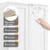 Storage Cabinet with Two Doors for Bathroom, Office, Adjustable Shelf, MDF Board, White (Old Sku:WF302824AAK)