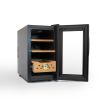 25L Cigar Humidors with Cooling and Heating Function , 150Counts Capacity Cigar Humidor Humidifiers with Constant Temperature Controller