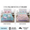 Kids Bed in a Bag;  Comforter and Sheets;  Pink and Blue;  DreamWorks;  Twin | Fu'll