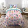 Kids Bed in a Bag;  Comforter and Sheets;  Pink and Blue;  DreamWorks;  Twin | Fu'll