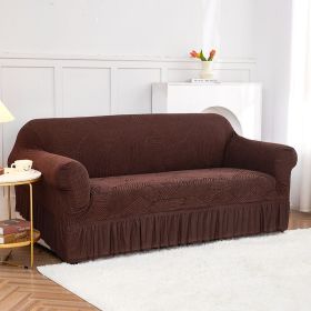 Oulylan Thick Cationic Skirt Sofa Cover Single Double Three-Seater Elastic All-inclusive Dustproof Sofa Cover (Color: 11, Specification: 3-Seater-190-230cm)
