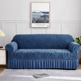 Oulylan Thick Cationic Skirt Sofa Cover Single Double Three-Seater Elastic All-inclusive Dustproof Sofa Cover (Color: 8, Specification: 3-Seater-190-230cm)