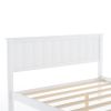 Full Size White Wooden Bed Frame with Underbed Storage Drawers - Ultimate Practicality and Comfort, Perfectly Fits Any Home Decor