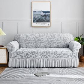 Oulylan Thick Cationic Skirt Sofa Cover Single Double Three-Seater Elastic All-inclusive Dustproof Sofa Cover (Color: 7, Specification: 4-Seater-230-300cm)