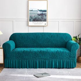 Oulylan Thick Cationic Skirt Sofa Cover Single Double Three-Seater Elastic All-inclusive Dustproof Sofa Cover (Color: 3, Specification: 4-Seater-230-300cm)